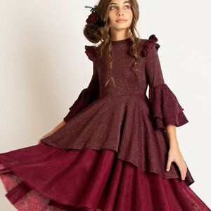 Joyfolie Arlo Burgundy Dress, New w/ Tags, Size 8